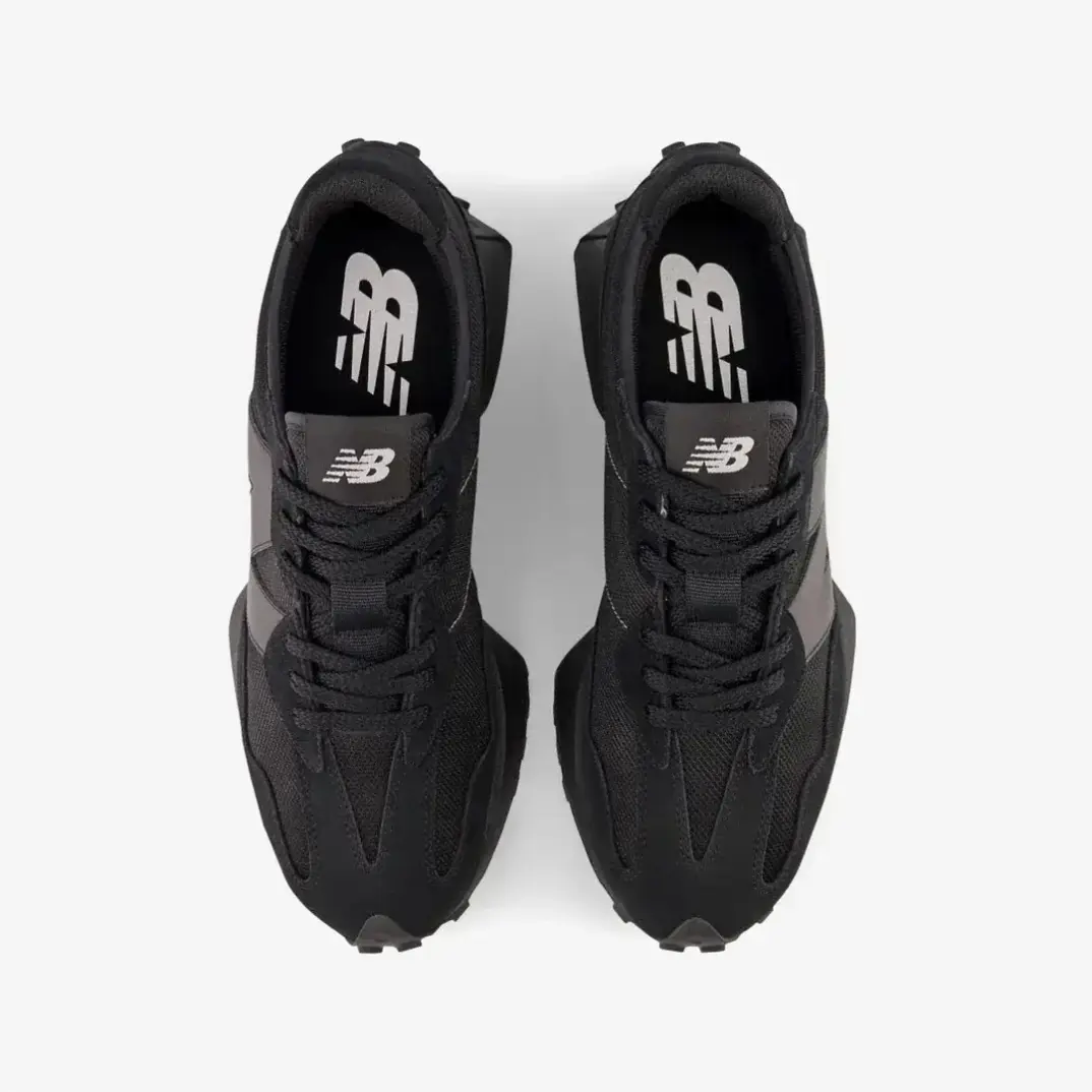 327 Unisex Spor Ayakkabı Siyah/Siyah - 4