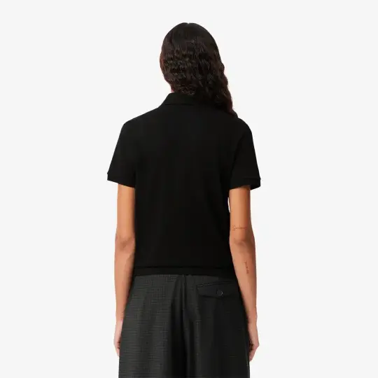 Classic Fit L1212 Kadın Polo Siyah - 4