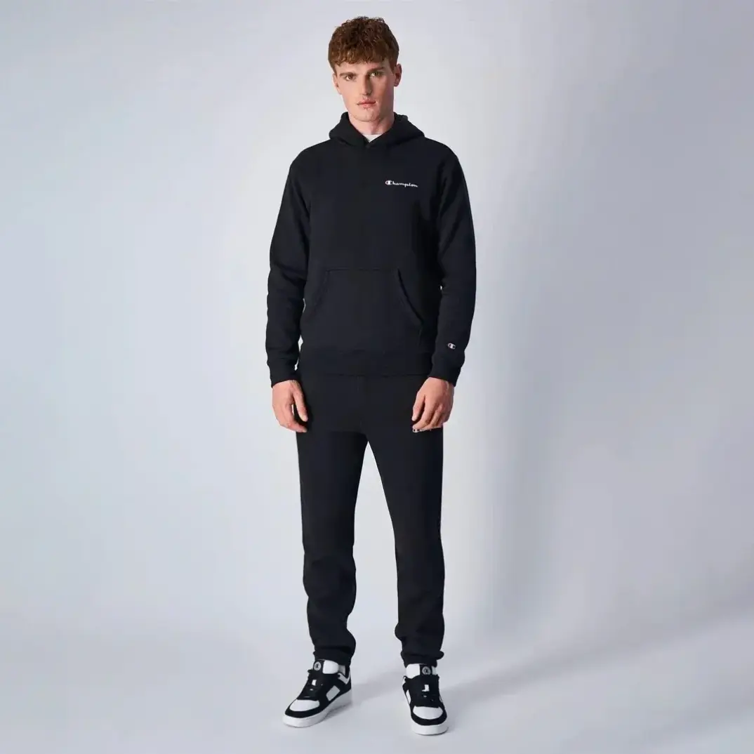 Eco Organic Cotton Hoodie Siyah - 2