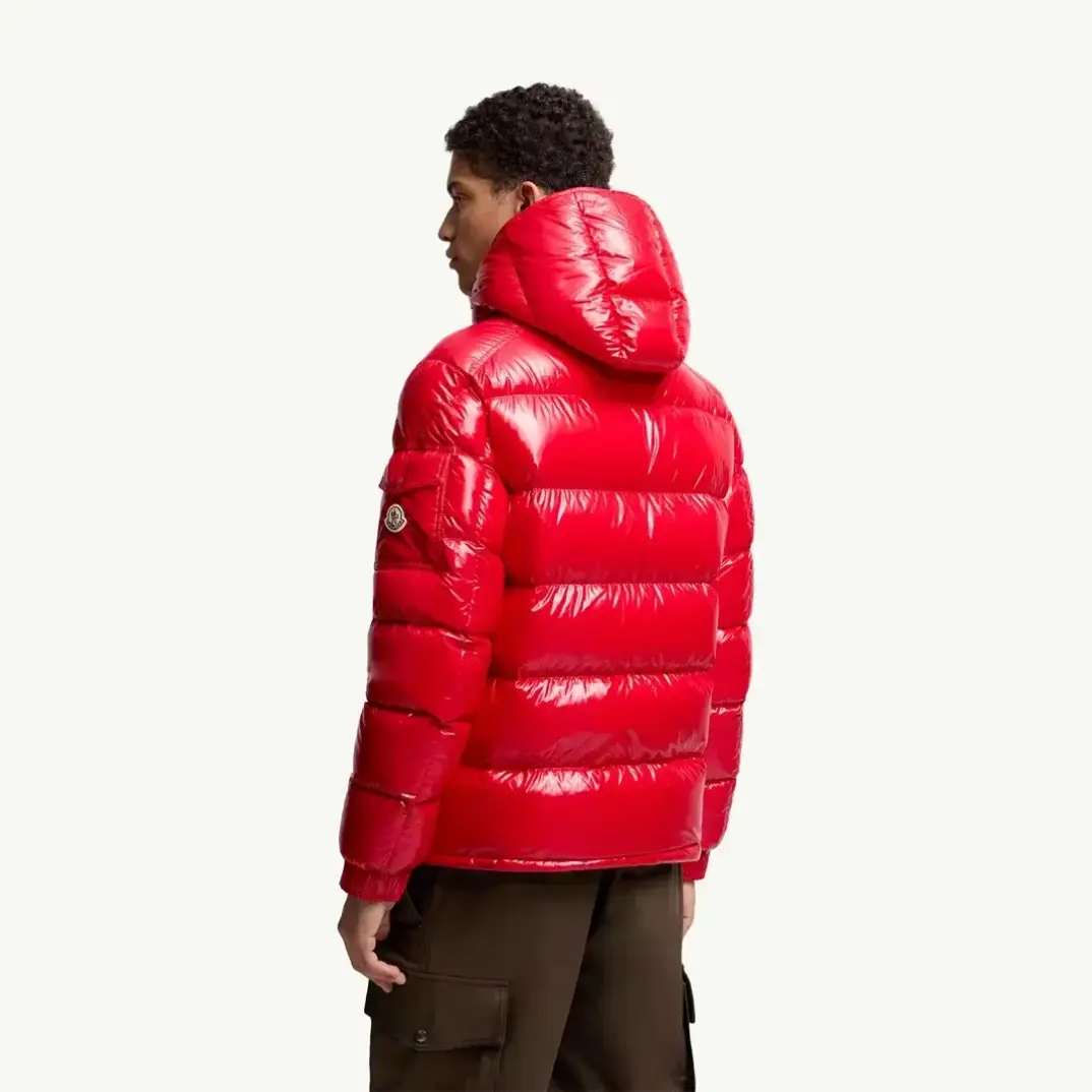 Maya Hooded Short Down Kırmızı Mont - 4