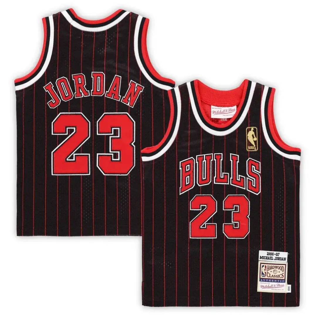 Mitchell Ness Michael Jordan Chicago Bulls Hardwood Classics Authentic Basketbol Forması - 1