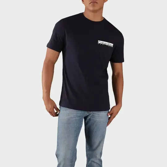 Ny Chest Box Logo T-shirt Siyah