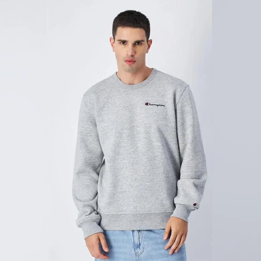 Powerblend Fleece Crew Sweatshirt Gri - 1