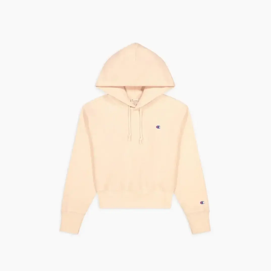 Reverse Weave Kadın Hoodie C Logo Pembe - 3