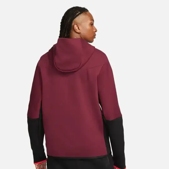Tech Fleece Full Zip Hoodie BlackDark BeetrootPhantom - 2