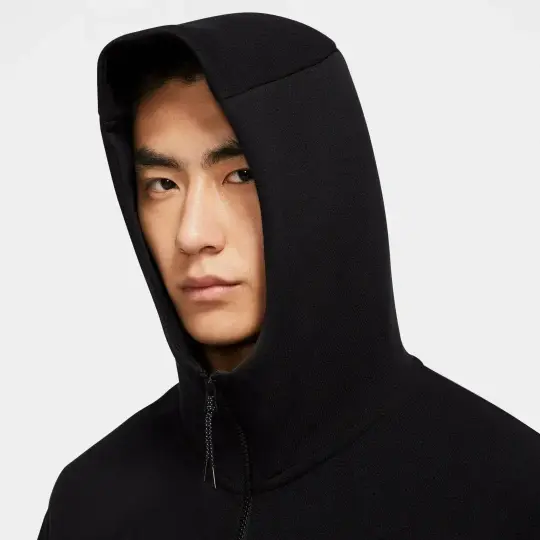 Tech Fleece Full Zip Hoodie Siyah - 4