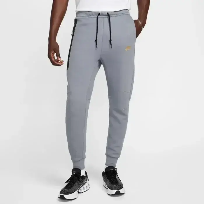 Tech Fleece Joggers Cool GreyMetallic Gold - 1
