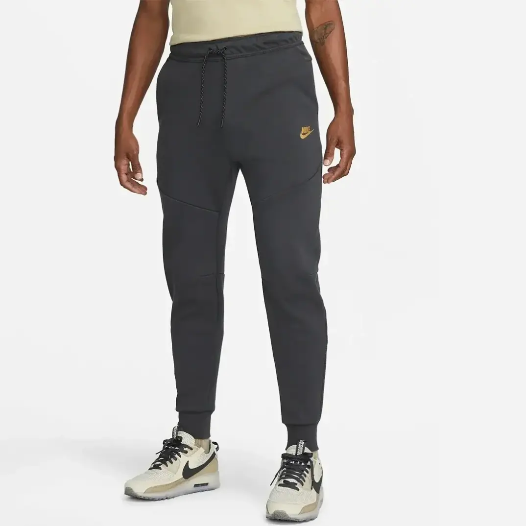 Tech Fleece Joggers Siyah Antrasit Gold - 1