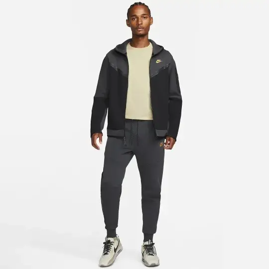 Tech Fleece Joggers Siyah Antrasit Gold - 2