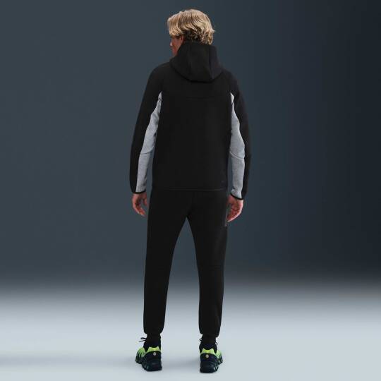 Tech Full-Zip Windrunner Hoodie Dark Grey Heather Black - 5