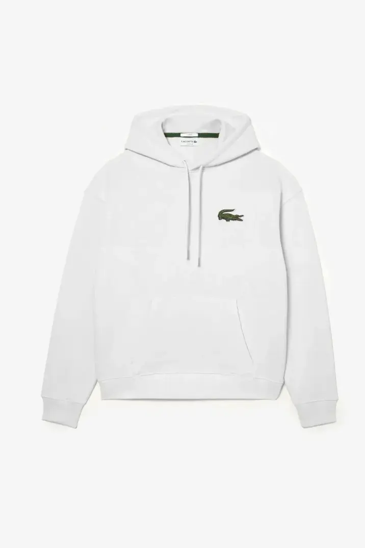 Unisex Loose Fit Kapüşonlu Organik Pamuk Off-White - 1