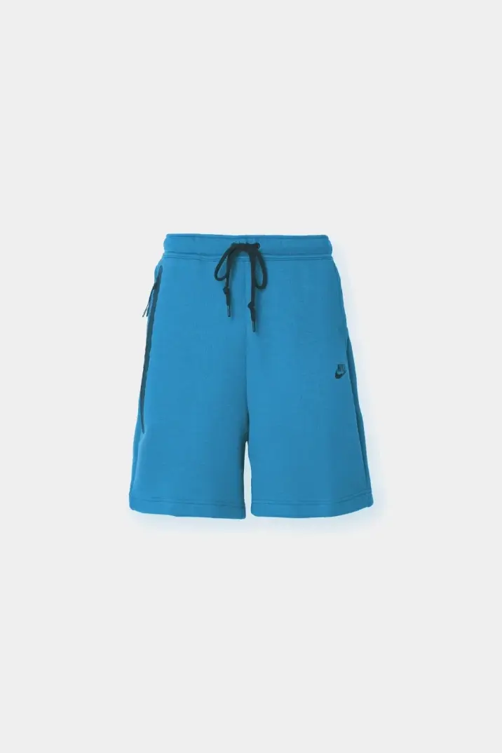 Yeni Tech Fleece Şort Mavi - 1